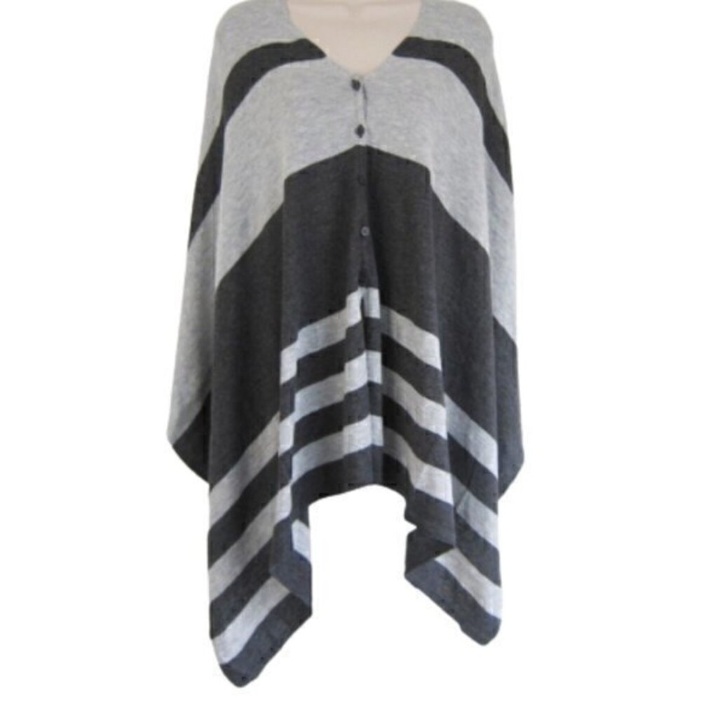 [Stylus] Striped Poncho - Size L/XL